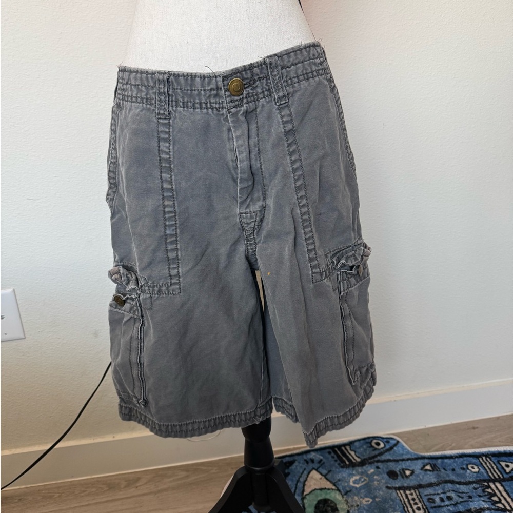 Gray Cargo Shorts